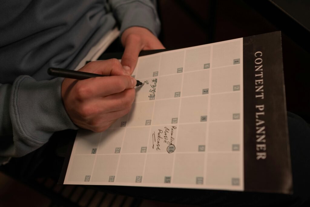 plan a month of Christian content